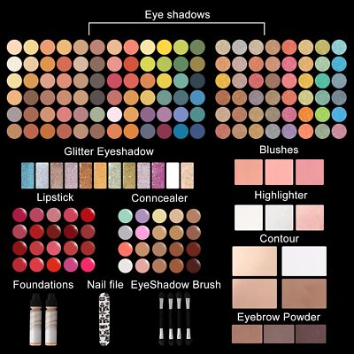 コスメ セット M 187 Colors Professional Makeup Palette - All-in-One Kit With Eye