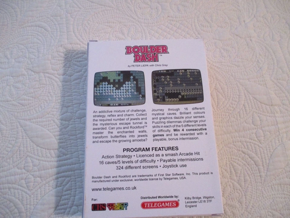 COLECOVISION Game - Boulder Dash from Telegames - New in Unsealed Box - Image 3 of 4