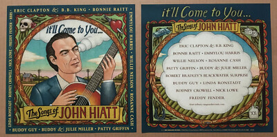#ad #ad JOHN HIATT Rare 2004 PROMO POSTER FLAT on POSTER PAPER 4 tribute CD Eric Clpaton $24.99