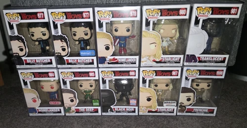 Funko Pop! Television: The Boys Lot Set of 10 Vinyl Figures - Rare/Vaulted/Excl