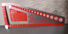 Vintage Susan Bates Knit-Chek Knitting Needle Stitch  Needle Measure tool 4099
