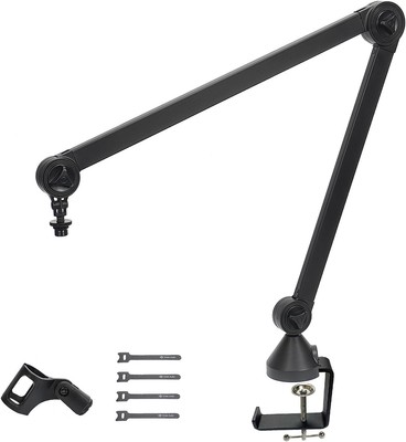 Microphone Arm Stand Adjustable Microphone Desk Holder with Table Clamp