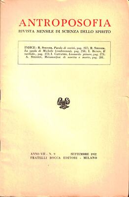 Anthroposophie 9/1952 - Das Schwert von Michael und Leonardo da Vinci