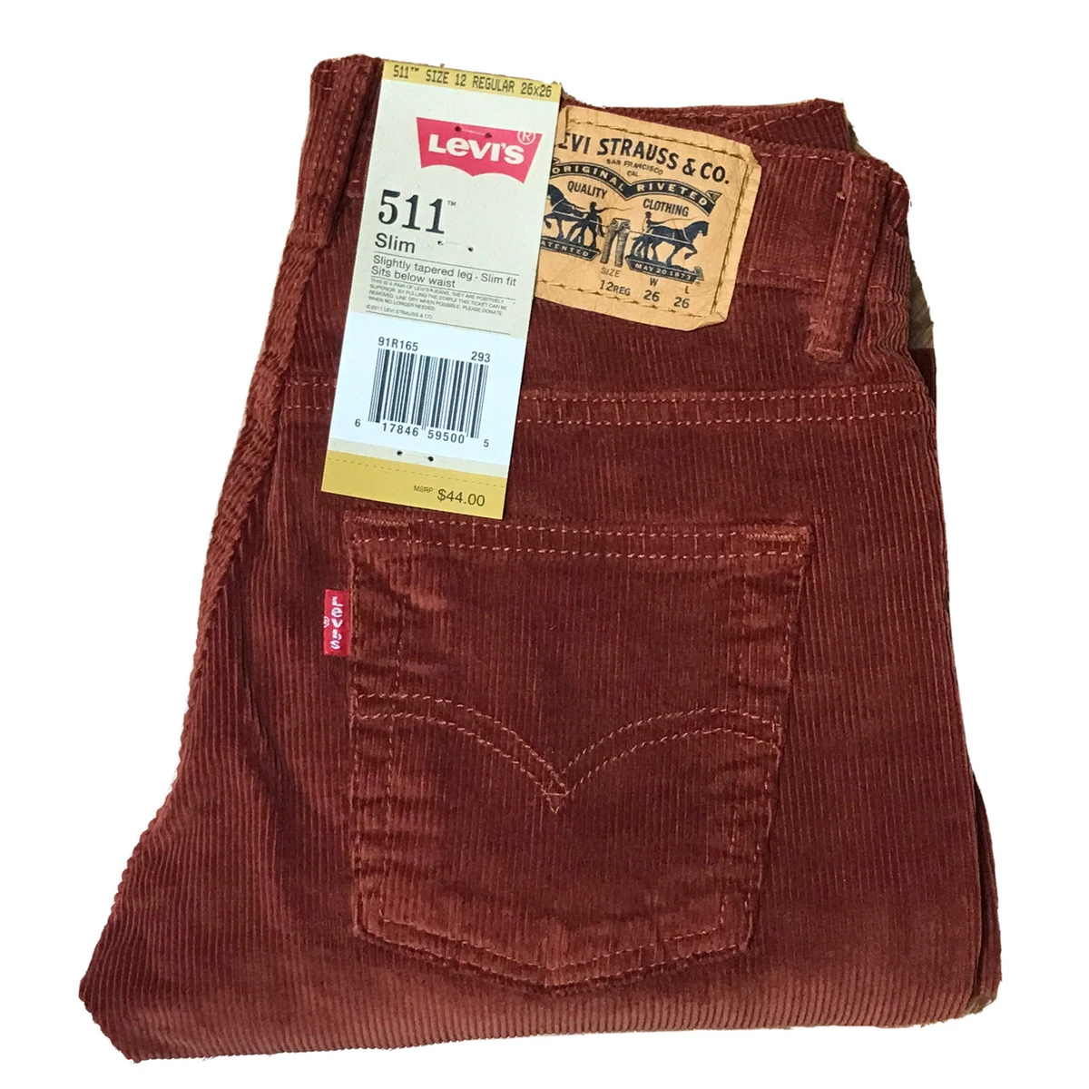 Levi's® 511 Straight Leg Corduroy Jeans