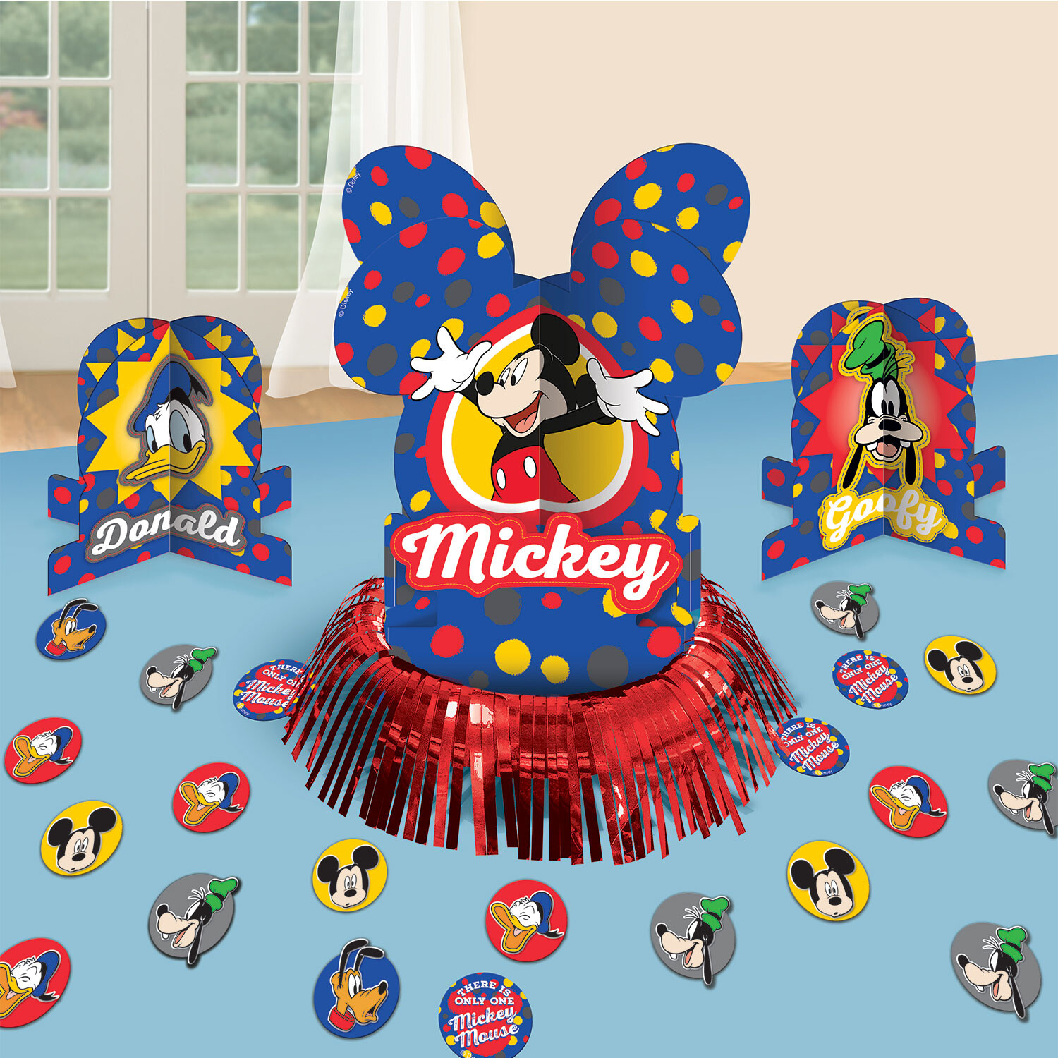 DISNEY MICKEY MOUSE DONALD GOOFY BIRTHDAY TABLE DECORATION SET!