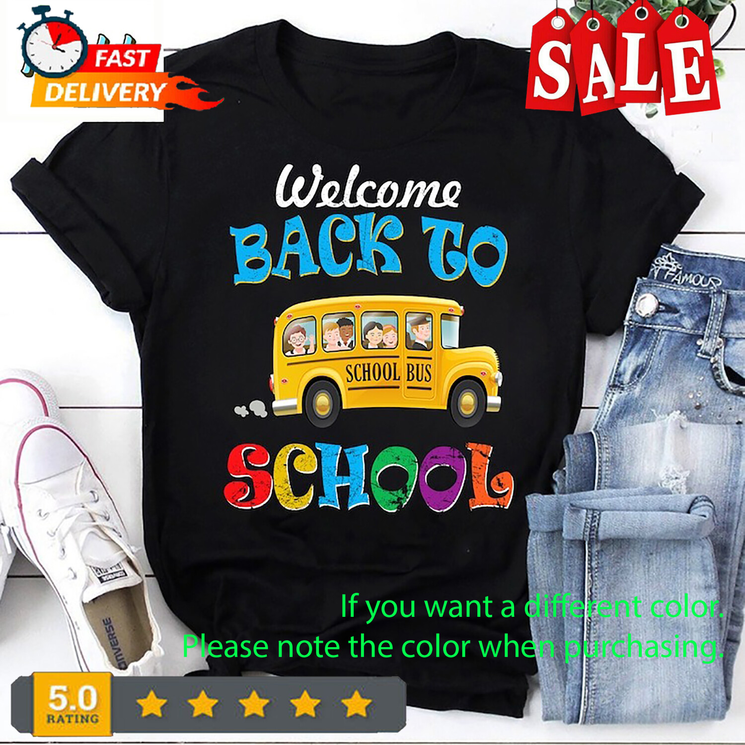 Welcome Back To School School Bus Vintage T-Shirt, Back To School Shirt, Time To