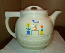 Vintage 1930s ART DECO Enterprise Aluminum Co Flower Pot Drip-O-Lator Coffee 6c.