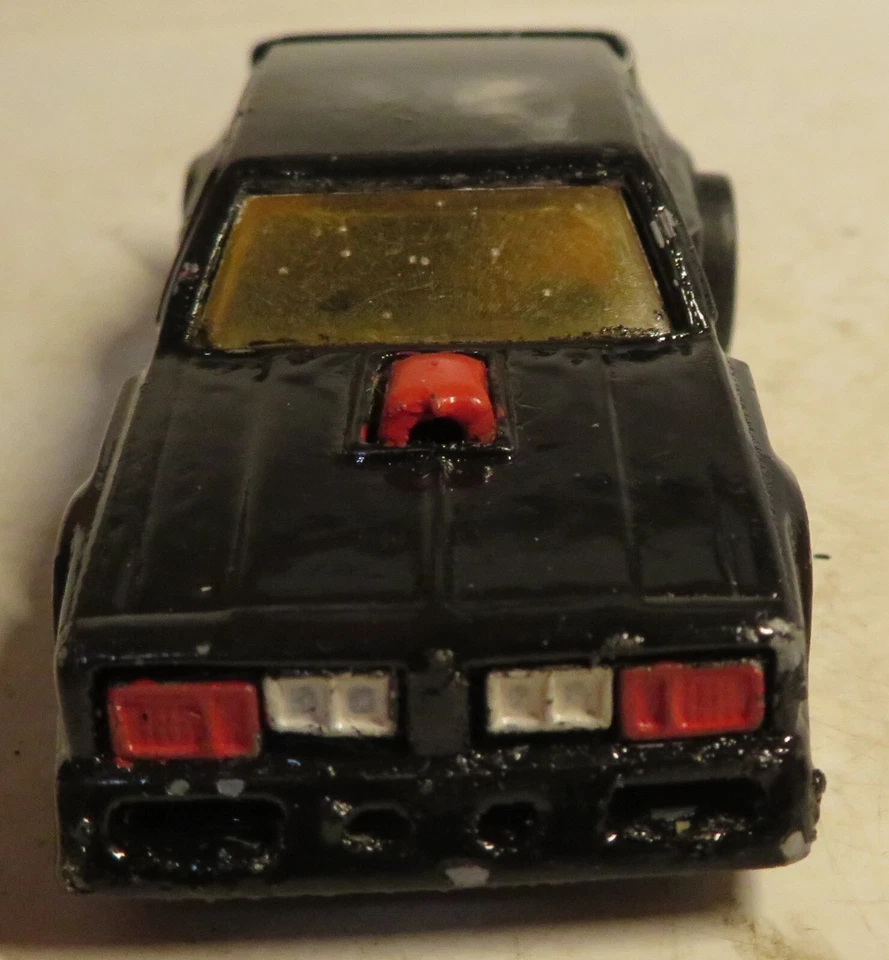 Винтажный редкий Hot Wheels 1978 плоский 442 литой автомобиль черный с красной отделкой свободного к - Изображение 4 из 4