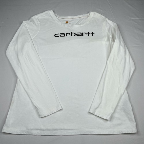 Carhartt Shirt Womens XL White Long 