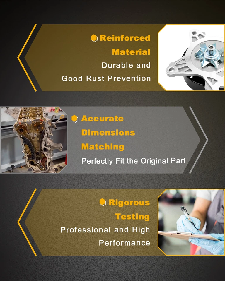 1.8L Engine Timing Chain Head Gasket Set For 08-16 Toyota Scion Corolla Pontiac - Image 4 of 4