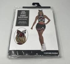 Party Time Evil Spirit 3 Piece Halloween Costume Wicked Cheerleader Adult XL