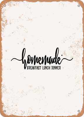METAL SIGN - Homemade Breakfast Lunch Dinner - Vintage Rusty Look | eBay