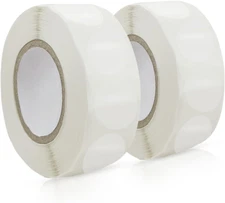 1000 Pcs per Roll Clear Package Seals Stickers Envelope Seals for Mailing, Round