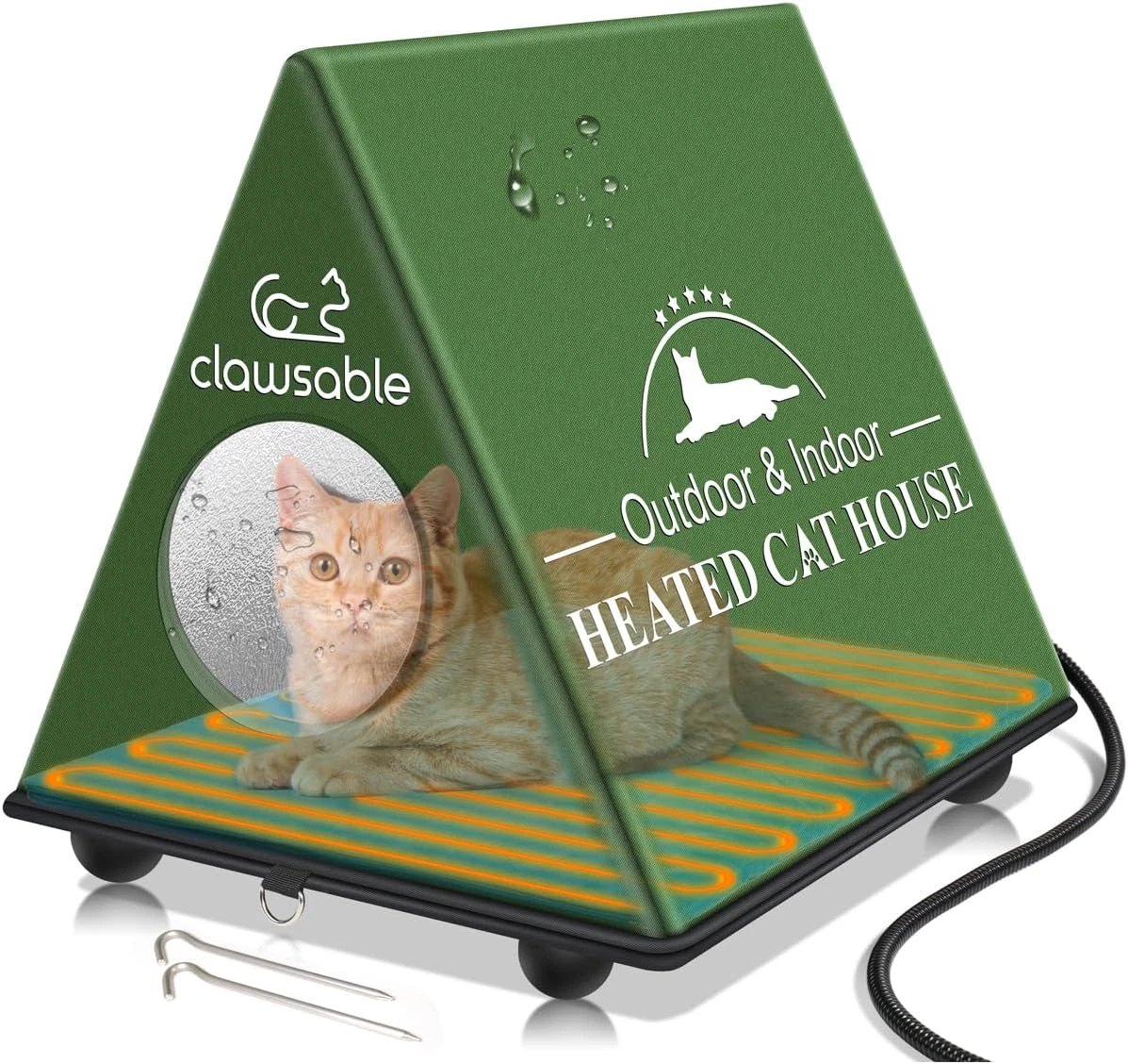 Heated outdoor feral cat cheap house