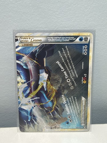 Pokemon Palkia & Dialga LEGEND 102/102 Bottom Half HS Triumphant MP+ Holo