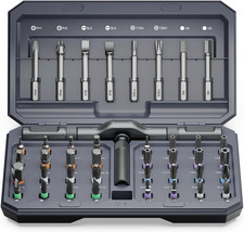 42 in 1 Ratchet Screwdriver Set, Magnetic Screwdriver Set with 40 PCS Multi Bit,