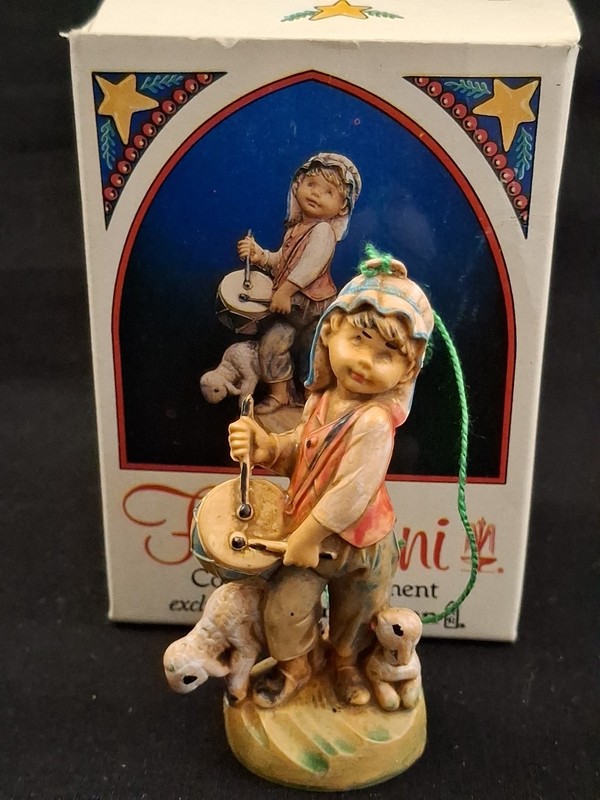 1990 Fontanini Nativity Ornament Little Drummer Boy #55196 S. Simonetti Italy