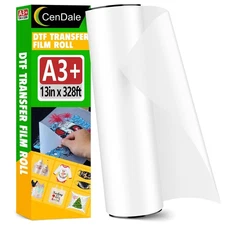 DTF Transfer Film Roll 13" x 328ft - Premium A3+ DTF Film Roll, Double Sided ...