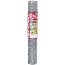 Image of Gardman 50045 Galvanised Wire Netting 50mm² Hexagon, 10 x 0.6m
