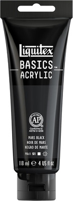BASICS Acrylic Paint, 118Ml (4-Oz) Tube, Titanium White