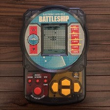 Vintage 1995 Milton Bradley Electronic Hand-Held BATTLESHIP Game - Works 