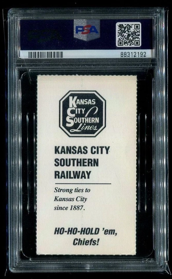 Derrick Thomas Last Sack - PSA Ticket 1999 Kansas City Chiefs PSA 5 - Image 2 of 2