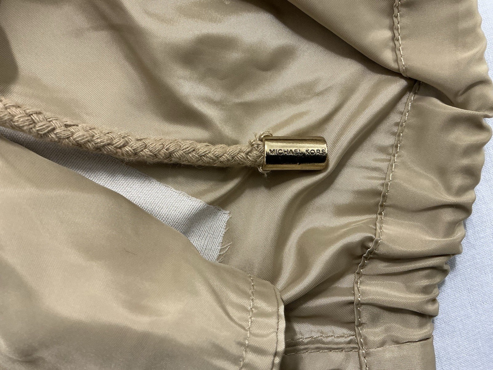 Michael Kors khaki basic hooded spring jacket/win… - image 10