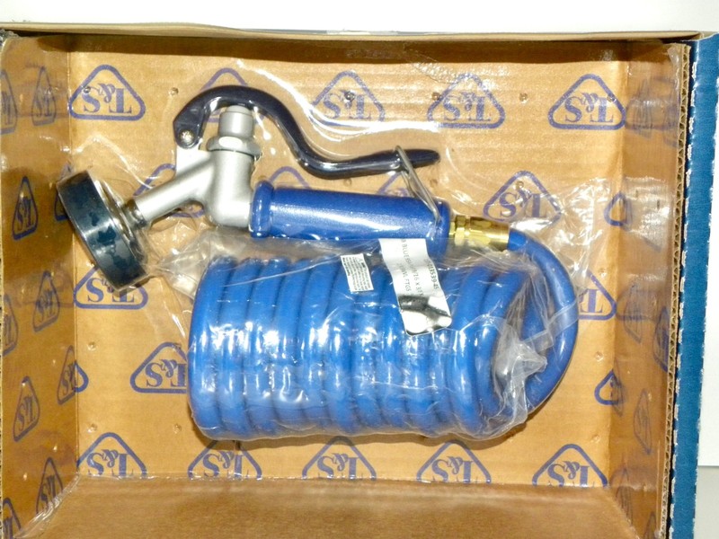 T&S Pet Grooming Aluminum Angled Spray Valve w/ Coiled Hose PG-35AV-CH ~ SEALED