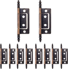 T Tulead Non-Mortise Hinges Door Hinges Iron Butt Hinge Cabinet Hinges 3.26"×0.9