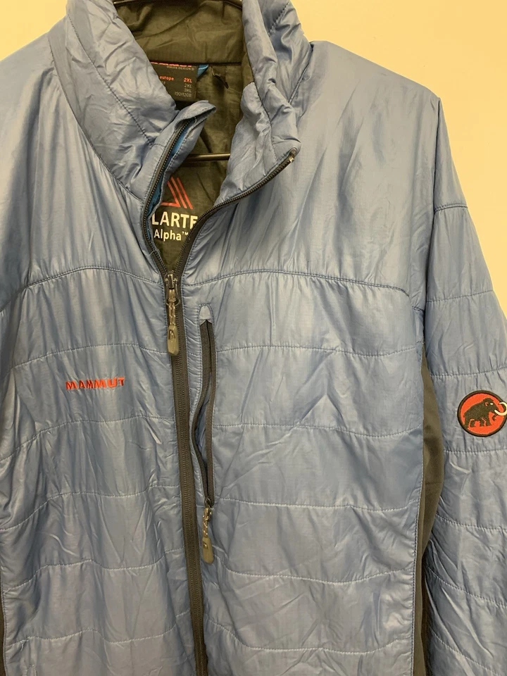 Mammut Guye Jacket Blue Polartec Alpha Lightweight Synthetic Men’s Large XXL - Image 2 of 4