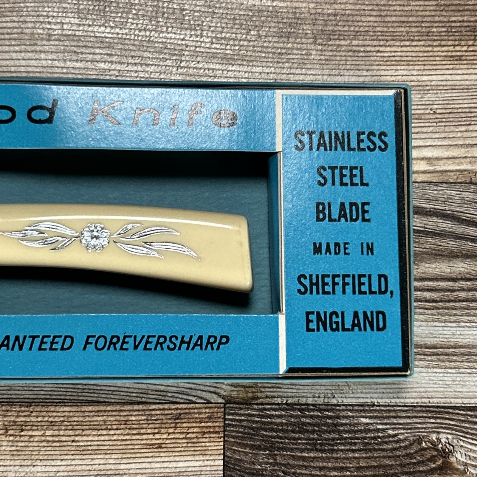 Vintage Eversharp Frozen Food Knife Sheffield England Stainless Steel Blade 50's