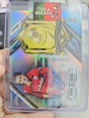 2018-19 Topps Chrome Luuk De Jong Gold Refractor Champions League Debut /50