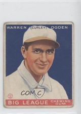 1933 Goudey Big League Chewing Gum R319 Curley Ogden Warren (Curley) #174 d0u