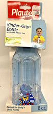 Vintage Playtex Kinder Grip Baby Bottle 8 Oz Plastic blue bear VTG 1997
