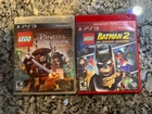 Lot Of 2 Playstation 3 Games - Lego Batman 2 & Lego Pirates of the Caribbean PS3