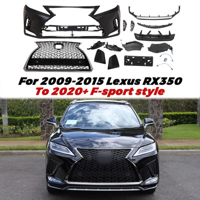 For 2009-2015 Lexus RX350 RX 450 Conversion to 2020+ F-sport Front Bumper Cover