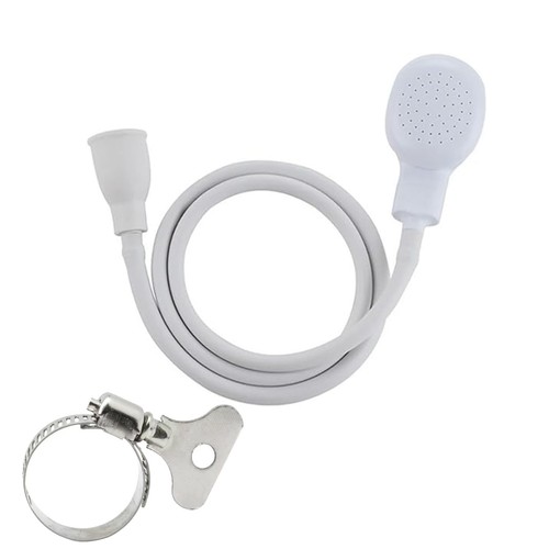 2m/6.56ft Portable Sink Hose Faucet Sprayer Sink Spray Rubber Hose Shampoo Sp...