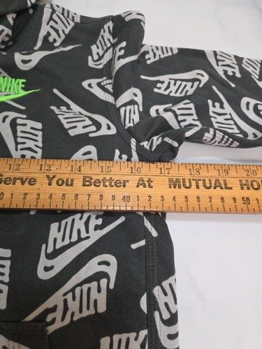 Nike Boys All Over Print Logo Pullover Hoodie Sweatshirt Size L - Picture 4 of 5