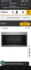 Whirlpool WMH54521JZ 2.1 cu.ft 1000W Over the Range Microwave