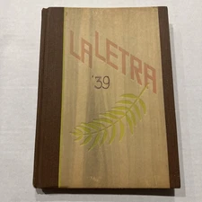 1939 University Redlands Yearbook La Letra