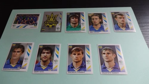 9 images GERMANY 2006 - WORLD CUP - UKRAINE - LOT 1 including BADGE
