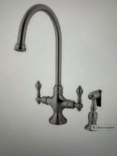 KINGSTON BRASS Vintage Kitchen Faucet- Brushed Nickel