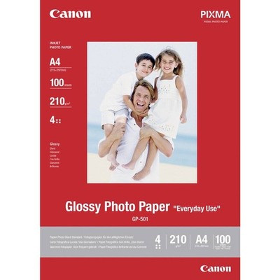 100er Multipack Canon Glossy Photo Paper GP-501 0775B001 Fotopapier DIN A4 200