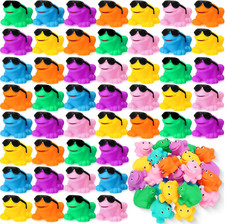 36 Pack Rubber Frogs Bulk Small Squeaky Frog Toy Mini Floating Frogs with Sungla