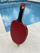 New Stiga Pro Carbon Ping Pong Paddle Table Tennis Small Patch Needs Glue