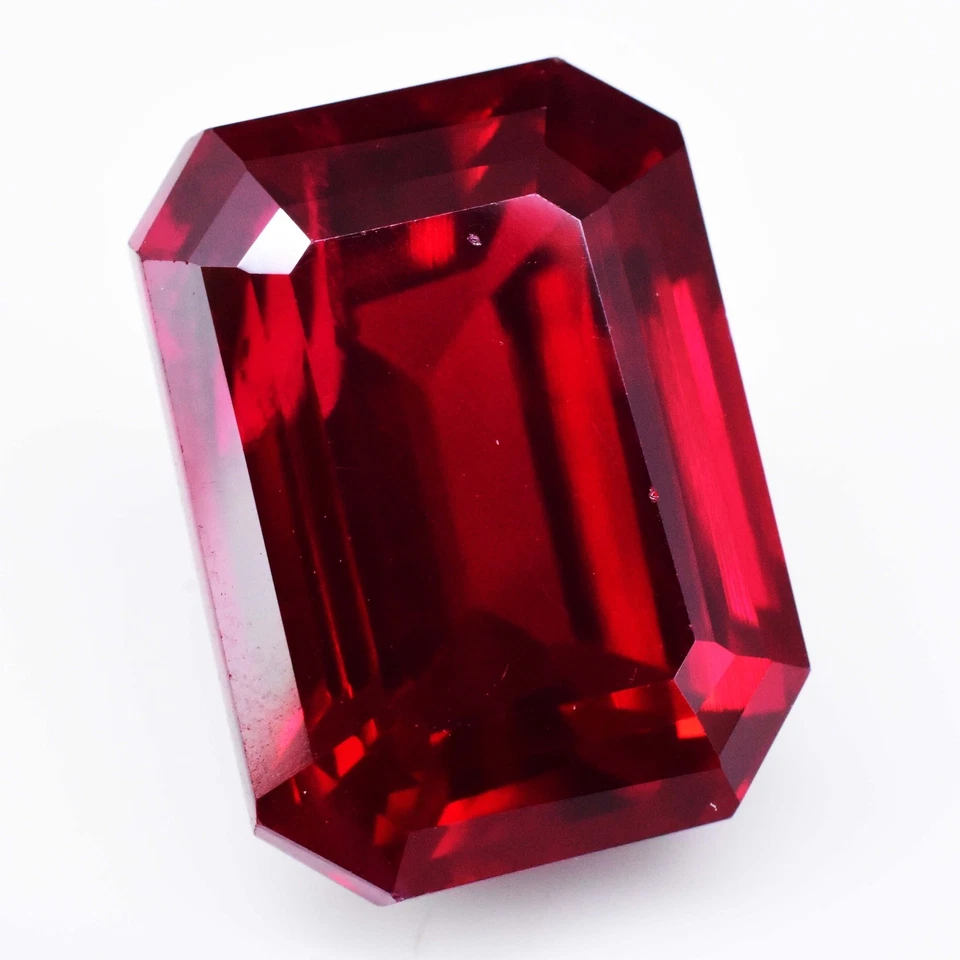26.30 Ct Natural Blood Red Mozambique Ruby CERTIFIED Flawless Loose Gemstone - Image 3 of 4