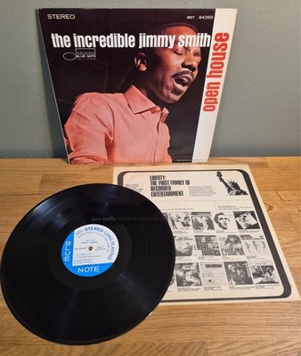 Jimmy Smith Open House Blue Note Van Gelder Original Inner Sleeve Jazz Vinyl LP