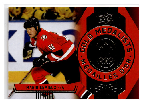 Mario Lemieux #GM-13 2025 Upper Deck Tim Hortons Team Canada Gold Medalist card