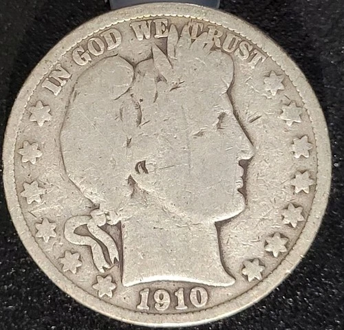 1910 P Philadelphia Mint Barber Half Dollar