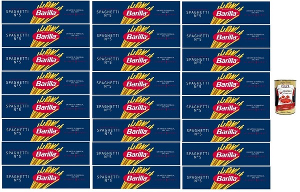Barilla Spaghetti N.5 24X500G Hartweizen Al Dente & Saucenbindung +Polpa-image